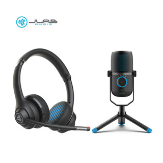 JLab Talk USB Microphone X Headphone Wireless Go Work Bundle Set ชุดไมโครโฟนพร้อมหูฟังแบบครอบหู รับประกัน 2 ปี