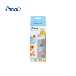 เพียวรีน ขวดนมคอกว้าง 8 oz. พร้อมจุก Anti-Colic