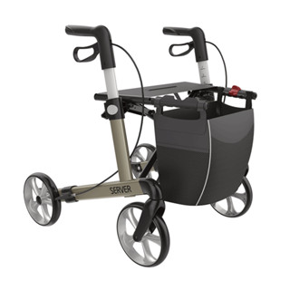 Rehasense Server Rollator Lightweight รถเข็นช่วยพยุงเดินสี่ล้อ โรลเลเตอร์ เซิร์ฟเวอร์ น้ำหนักเบา โครงสร้างอะลูมิเนียม