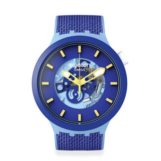 Swatch นาฬิกาผู้ชาย BOUNCING BLUE รุ่น SB05N105