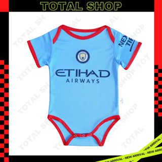 ชุดบอลเด็กทารก 2022/23 ชุดบอลเด็กเล็ก ชุดบอลเด็กแรกเกิดแมนซิตี้ Man City Babysuit