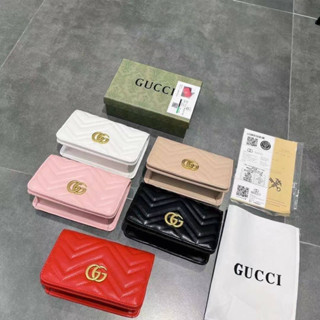 กระเป๋าGucci มาม่อนวอลเลท  ขนาด 19×11×6   มีกล่อง Gucci สีเขียวสุดหรู 💢สินค้าถ่ายจากงานจริง💢