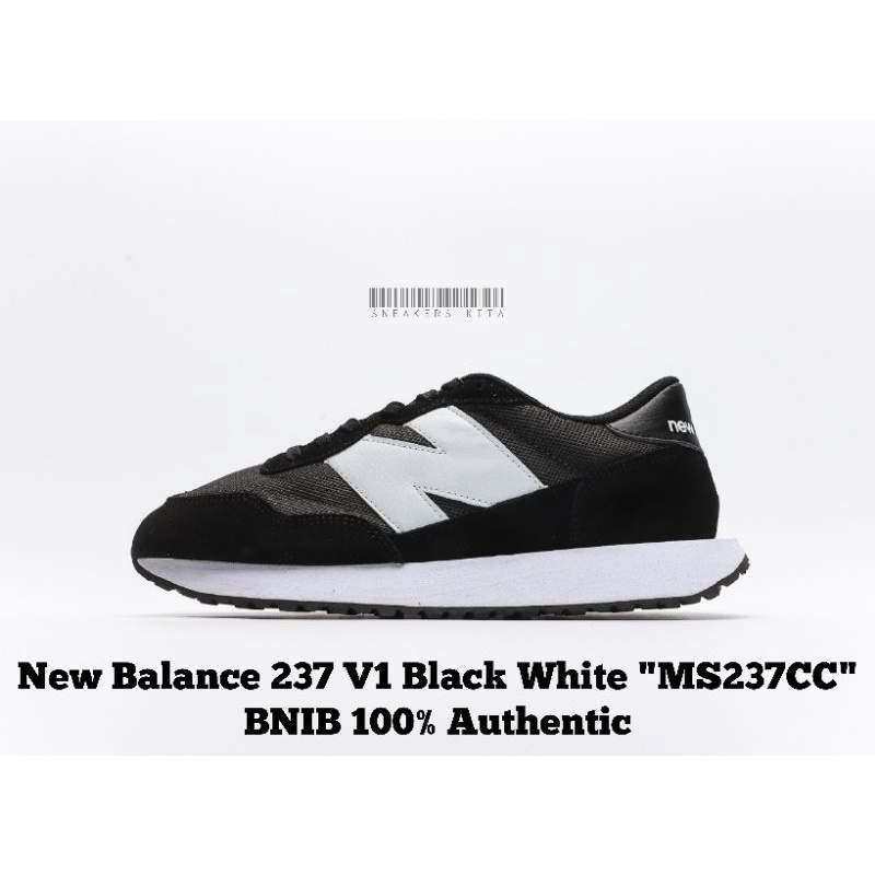 ของแท้ 100% New Balance 237 Black White V1 MS237CC