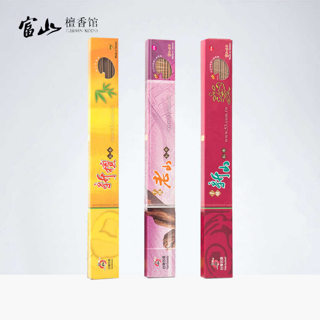 Fushan Sandalwood | ธูปไร้ก้านไม้จันทน์ไม้กฤษณา เกรดคัดพิเศษ ธูปหอมไต้หวัน ไร้สารเคมี ไม่ผสมน้ำหอม