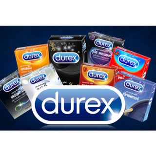 (1 กล่องเล็ก) Durex Condom ถุงยางอนามัย ดูเร็กซ์ ขนาด 49-56 มม. บรรจุ 3 ชิ้น/กล่อง **ของแท้ พร้อมส่ง**