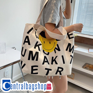 centralbagshop(C1728) กระเป๋าผ้าแคนวาส☻ใบใหญ่