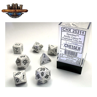 [พร้อมส่ง] CHESSEX:Arctic Camo DICE SET ลูกเต๋า