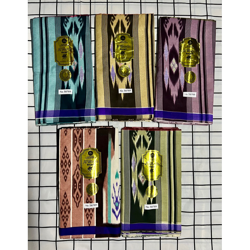 ผ้าถุงผู้ชาย  ‍♀️ผ้าโสร่งชาย  โสร่งมุสลิม ตราดอกกุหลาบ ลายมาใหม่ เย็บแล้วพร้อมใส่ค่ะ