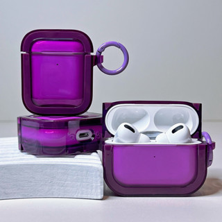 เคส Airpods 3 pro 1 2 สีม่วง การป้องกันการตก ซิลิโคนนิ่ม Soft Case Airpod gen3 2021 Airpods 1 2