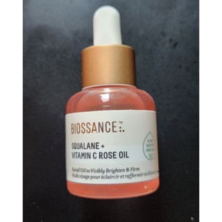 Face oil 15 ml / skincare [ BIOSSANCE ]Squalane Vitamin C Rose Oil ออยล์บำรุงผิวหน้า