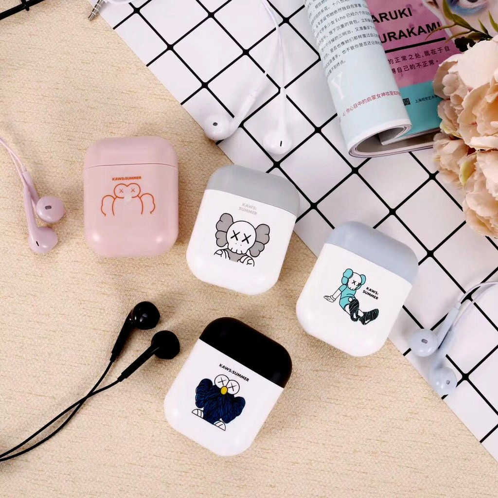 หูฟังมีสาย สามารถโทรคุยได้ ลายน่ารัก ฟังเพลง เล่นเกม เสียงชัด พกพาง่าย มีกล่องเก็บสาย