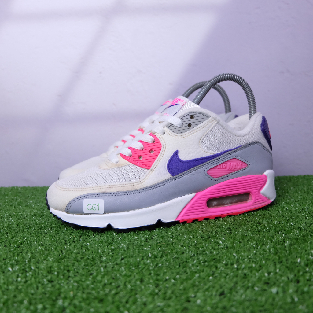 ( 36.5/23 cm ) Nike Air Max 90 รองเท้าผ้าใบไนกี้ รองเท้าแฟชั่นลำลองผู้หญิง มือ2ของแท้💯