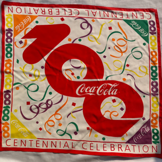 Coca cola Centennial Celebration 100 ผ้าคลุมไหล่โคคา โคล่า วินเทจ