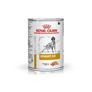 Royal Canin urinary s/o สุนัขโรคนิ่ว กระป๋อง 410 กรัม exp 2024