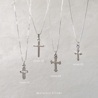 Sister J. cross pendant จี้ไม้กางเขน จี้เงินแท้ (เฉพาะจี้) /silver925