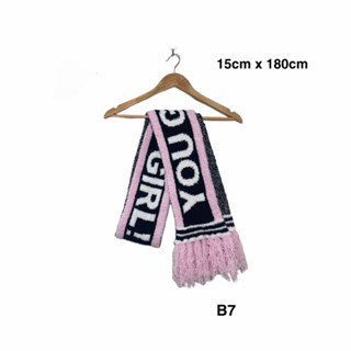 You go girl scarf ผ้าพันคอ so cute ขนาด 15cm x 180cm