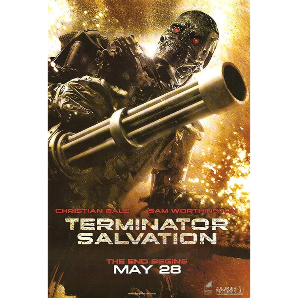 โปสเตอร์ หนัง คนเหล็ก 4 มหาสงครามจักรกลล้างโลก Terminator Salvation 2009 POSTER 24”x35” นิ้ว Sci-Fi 