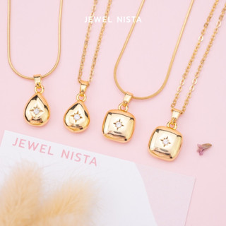 shiny star necklace สร้อยคอจี้คริสตัลดาว