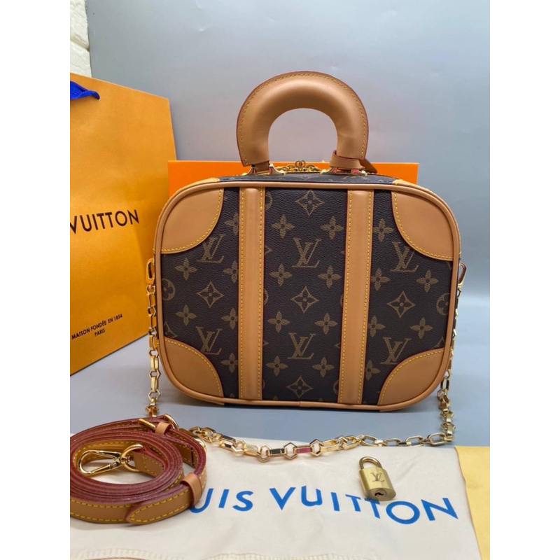 Louis Vuitton Valisette BB Mini Luggage Brown Cloth ref.264716 - Joli Closet