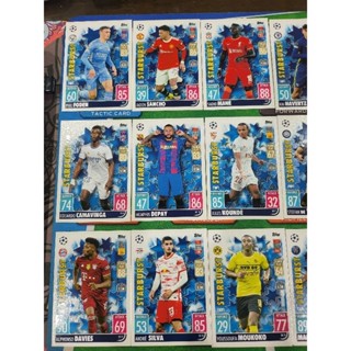 2021/22 MATCH ATTAX EXTRA ชุด STARBURST ชุด 22 ใบ หายากมาก