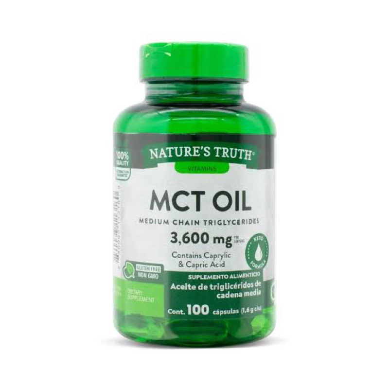 Nature’s Truth MCT Oil 3,600 mg. 100 softgels