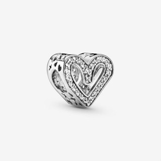 [พร้อมส่ง สินค้าแท้ 💯] Pandora Sparkling Freehand Heart Charm