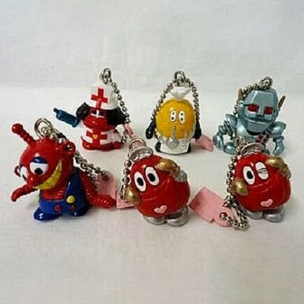 Bandai : Ganbare Robocon - Robocon Swing - All 6 Key-Chain Figures Set. - งานแท้ มือ1 ไม่แกะ