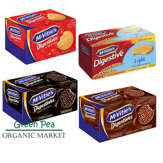 McVities Digestive ขนมบิสกิต ข้าวสาลี 4 รสชาติ ช่วยเรื่องระบบย่อยอาหาร กรอบ อร่อย รับประทานได้ทุกที่ขนาด 200/250g.