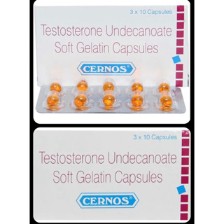 cernos 30 capsules Testosterone booster soft gelatin 40mg ของแท้ ส่งตรงจาก อินเดีย