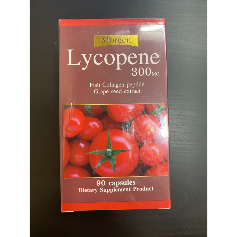 Lycopene 300 mg 90 Capsles Mogen New! มะเขือเทศสกัด 300 Mg แบรนด์:Morgan รุ่น:Lycopene 300 mg 90 Cap