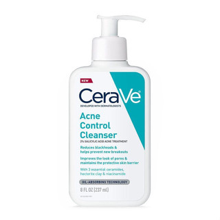 Cerave คลีนเซอร์ทําความสะอาดผิวหน้า รักษาสิว 237 มล.