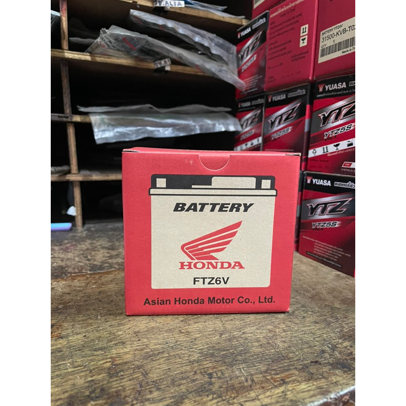 แบตFTZ6Vศูนย์ฮอนด้าแท้100%