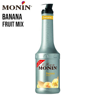 (AI-Market) Puree MONIN กลิ่น “Banana” บรรจุขวด 1 L (เพียวเร่โมนิน กลิ่น “กล้วย” บรรจุขวด 1 ลิตร) Banana Fruit Mix 1L