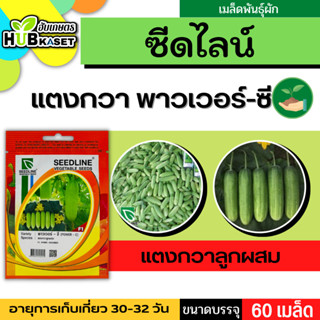 ซีดไลน์ 🇹🇭 แตงกวาลูกผสม พาวเวอร์-ซี ขนาดบรรจุประมาณ 60 เมล็ด อายุเก็บเกี่ยว 30-32 วัน