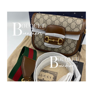 (Pre Order)New Gucci horsebit mini bag รุ่น 2 สาย สีน้ำตาล