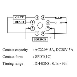 ออกใบกำกับภาษีได้ DH48S-S 220V Digital Timer Relay สลับเปิด-ปิด 2ช่วงเวลานับวนๆ DH48 นาฬิกาตั้งเวลา - รูปที่ 2
