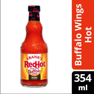 Franks RedHot, Hot Sauce, Hot Buffalo Wings, แฟรงค์ เรดฮอต บัฟฟาโล่ ซอสหมักปีกไก่ ซอสหมักบาร์บีคิว 354 มล.