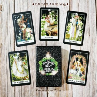 The Intuitive Night Goddess Tarot ไพ่ยิปซีแท้ลดราคา ไพ่ยิปซี ไพ่ทาโร่ต์ Tarot Oracle Card Deck