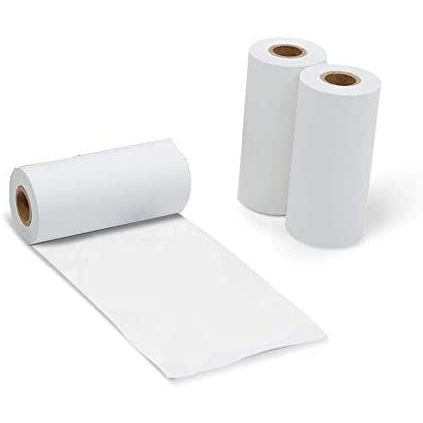 กระดาษสติกเกอร์สีขาว 1 ม้วน  อักษรอยู่ได้นาน 2 ปี สำหรับเครื่องปริ้นพกพา peripage paperang flashtoy อักษรอยู่ได้นาน 2 ปี