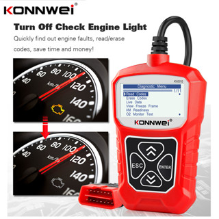 KONNWEI KW310 Obd2 Scanner Car Scanner Car Diagnosis Odb2 Car Diagnostic Tool OBDII Car Diagnostic Scanner ECU Scanner Automotive Scanner Auto Scanner Check Engine Scanner Obd2 Gauge Obd Meter PK Launch X431 Ancel Foxwell Autel