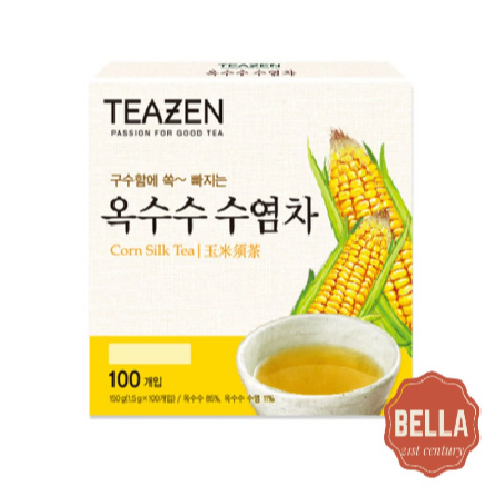 Teazen ถุงชาไหมข้าวโพด 100p เกาหลี