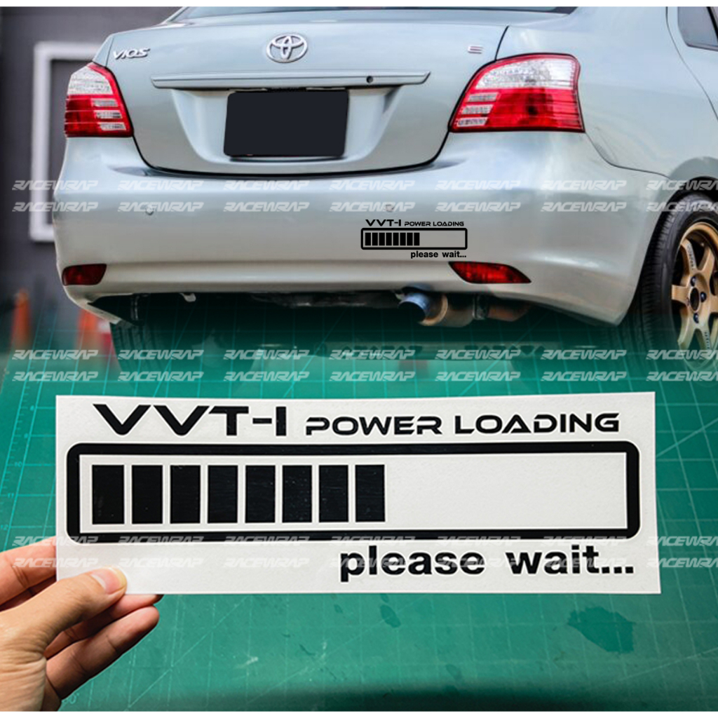 สติกเกอร์ VVTI POWER LOADING สติกเกอร์แต่ง toyota สติกเกอร์แต่งรถยนต์