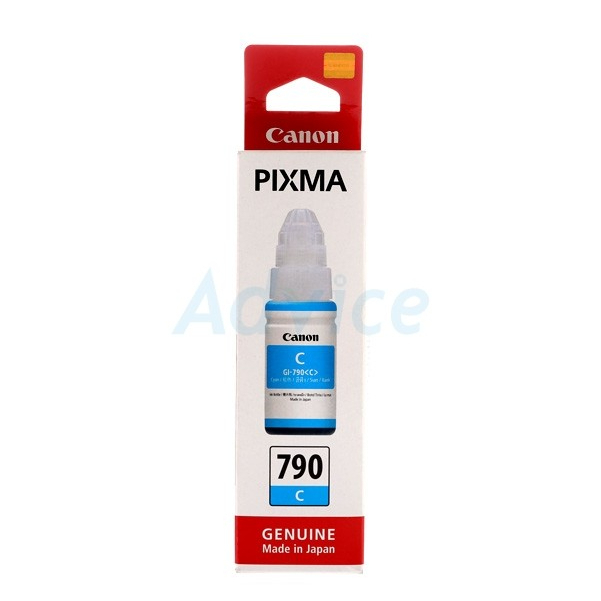 หมึกเติมแท้ CANON GI-790 C For : Canon Pixma G1000 / G2000 / G3000