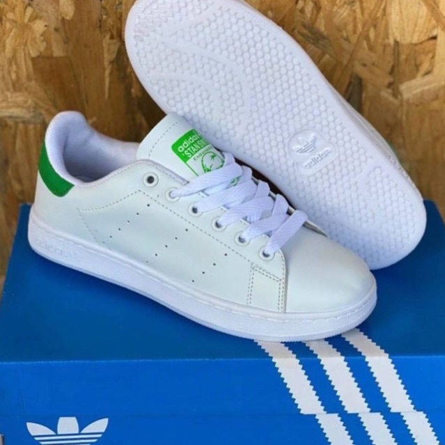 รองเท้า adidas stan smith White &amp; Green Shoes 🌵⚠️ สินค้าพร้อมกล่อง