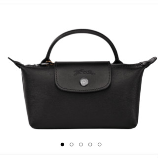 พร้อมส่ง แท้ 💯% New Longchamp กระเป๋าถือ ใบเล็ก LE PLIAGE CITY Pouch with handle - Black Canvas Black