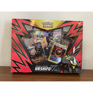 [Pokemon Trading card game] Urshifu Single &amp; Rapid Strike V Box การ์ดโปเกมอนภาษาอังกฤษ ลิขสิทธิ์แท้ 100%