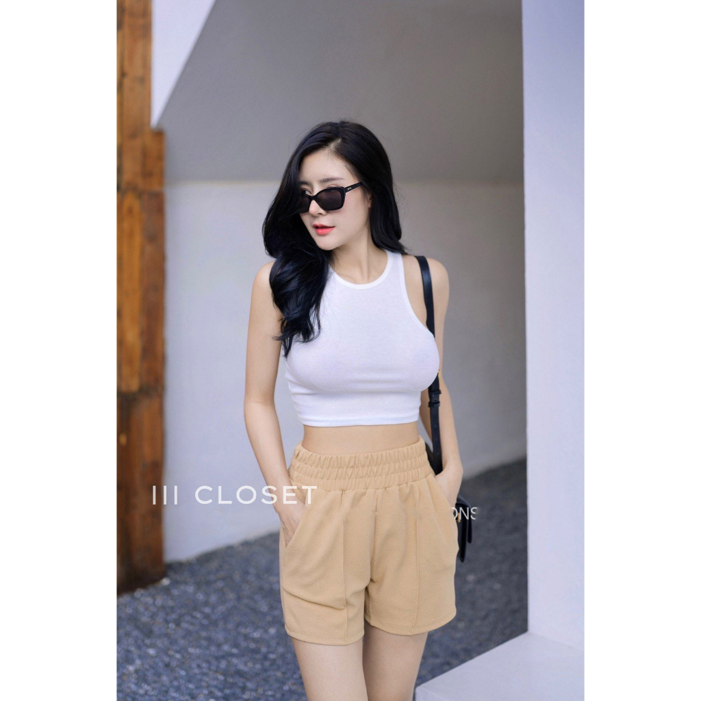 กางเกง III Freesize III PW005 ขอบเอวหนา ขาสั้น ตีเกร็ดหน้า ดีเทลสวย เนื้อผ้าดี เบาสบาย ทรงสวย ระบายอากาศได้ดี ไม่อึดอัด ราคา ถูกที่สุด ดีลบีเคเค แกลเลอรีภาพที่ 6