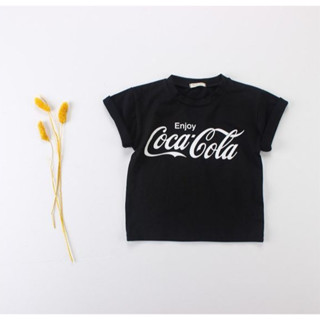 เสื้อยืดเด็ก Enjoy Coca Cola สีดำ