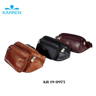 Karren(คาร์เรน)กระเป๋าคาดเอวหนังแท้ รุ่น KR 19-0975