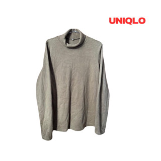 Uniqlo (XL) เสื้อกันหนาว/ฮีทเทค สีน้ำตาล